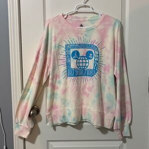 Walt Disney World Multi color tie dye crewneck
